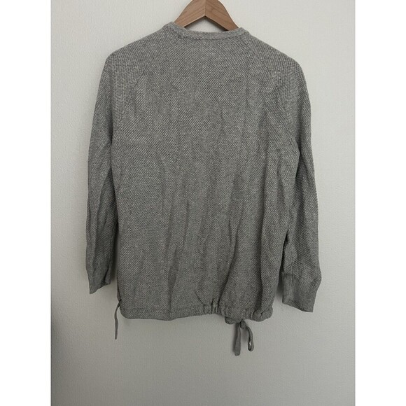 Madewell Palisades Light Gray Longline Cardigan Duster Sweater M Lagenlook Flowy - Picture 9 of 12